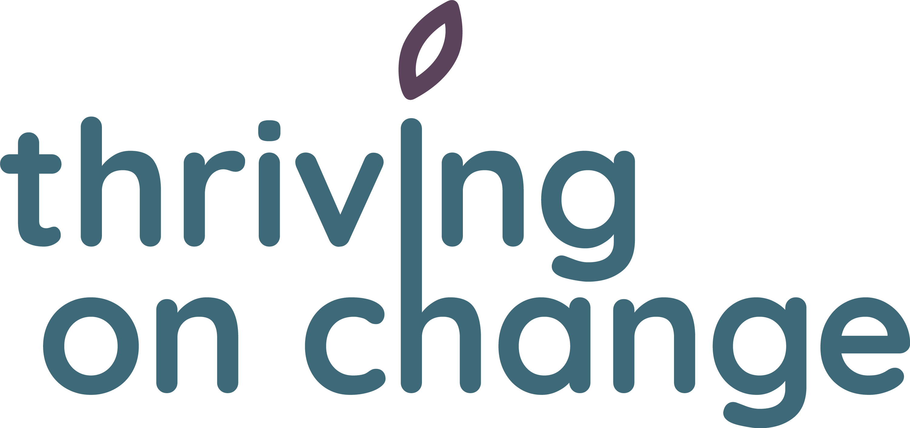 Thriving on change logo